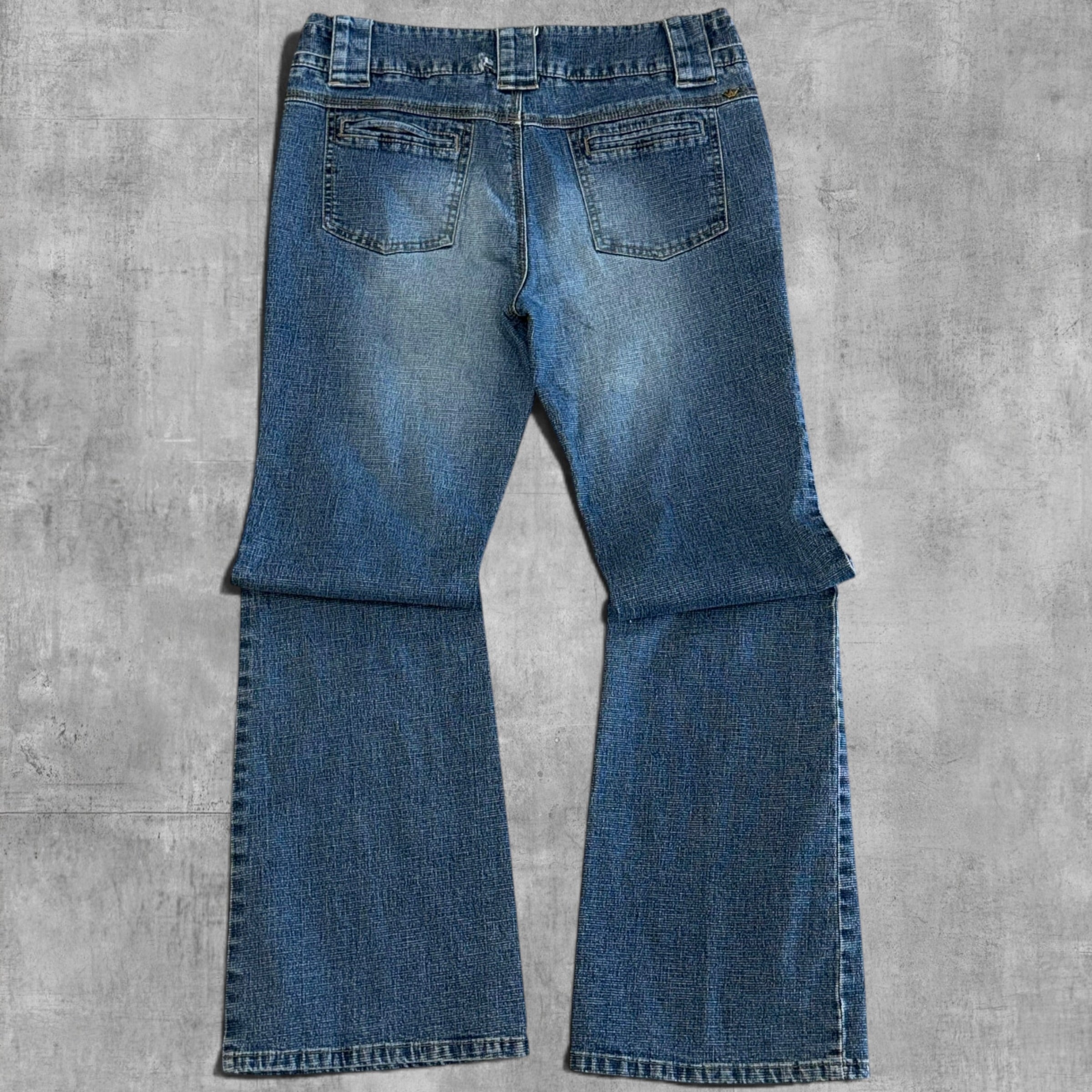 VINTAGE DUCHESSE MID RISE BLUE DENIM - 11X30