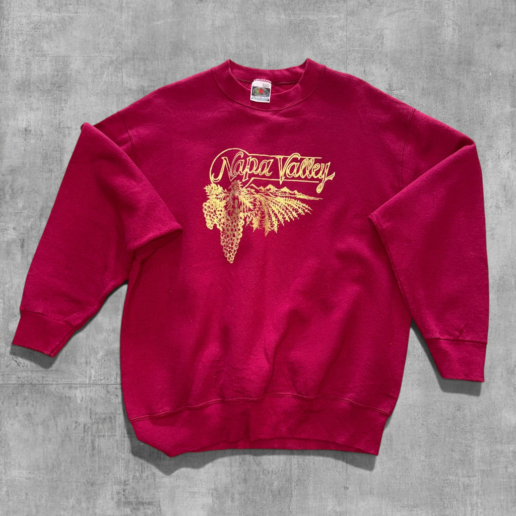VINTAGE NAPPA VALLEY GRAPE VINE SHIRT -L