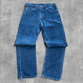 CARHARTT DARK BLUE DENIM JEANS - 34X34