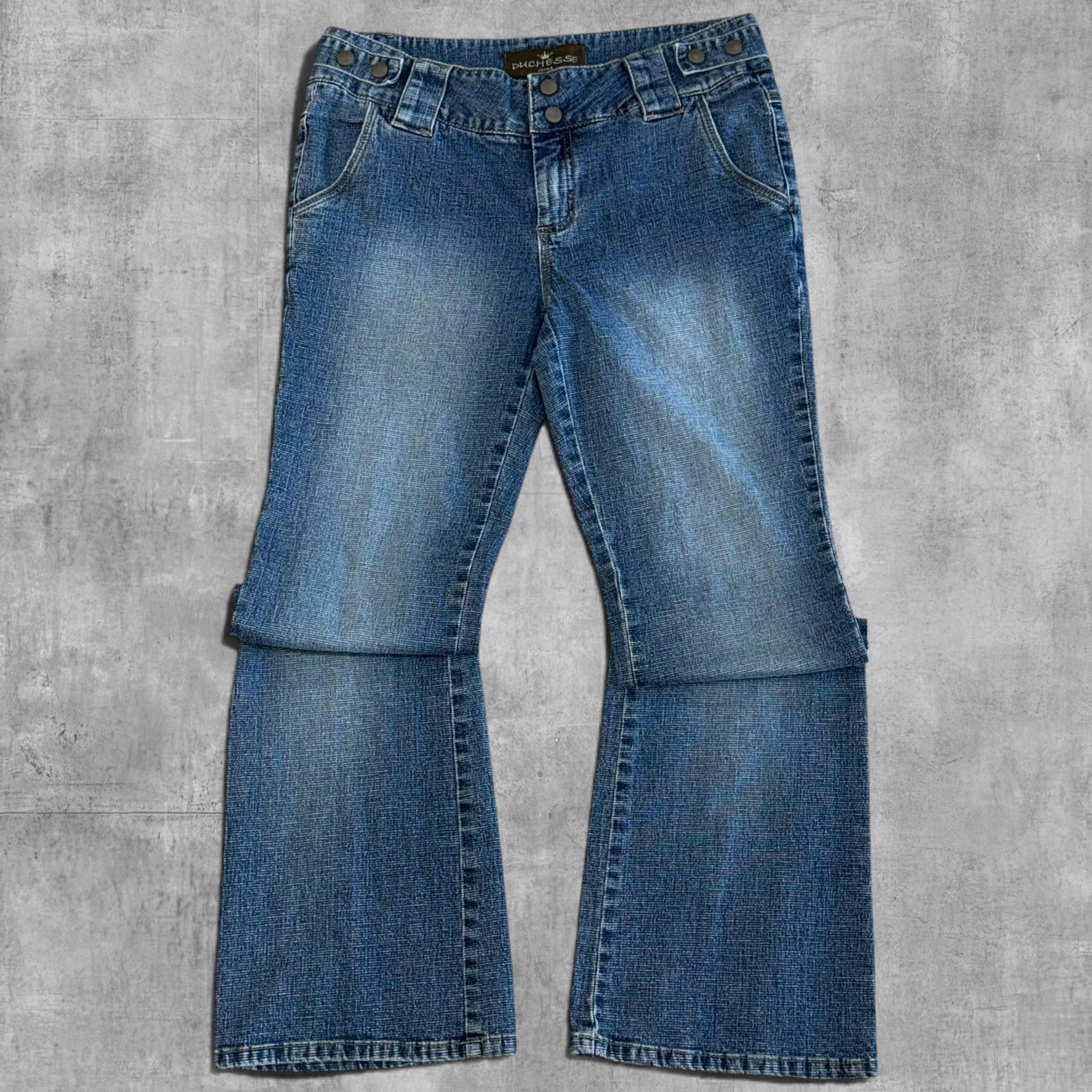 VINTAGE DUCHESSE MID RISE BLUE DENIM - 11X30