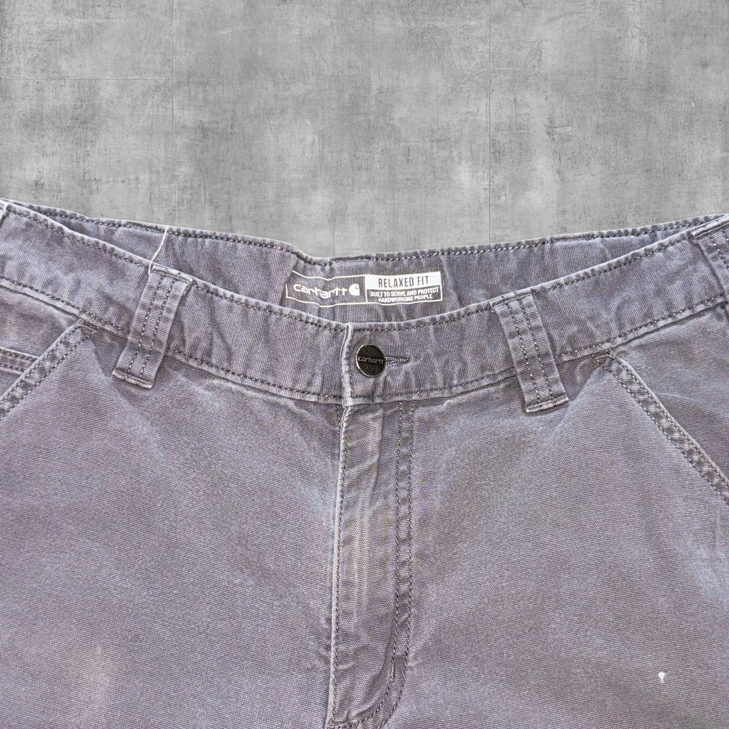 CARHARTT GREY RELAXED FIT PANT - 34X32