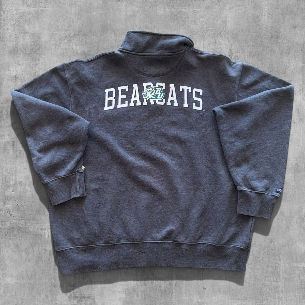 VINTAGE BINGHAMTON BEARCATS 1/4 ZIP - XL