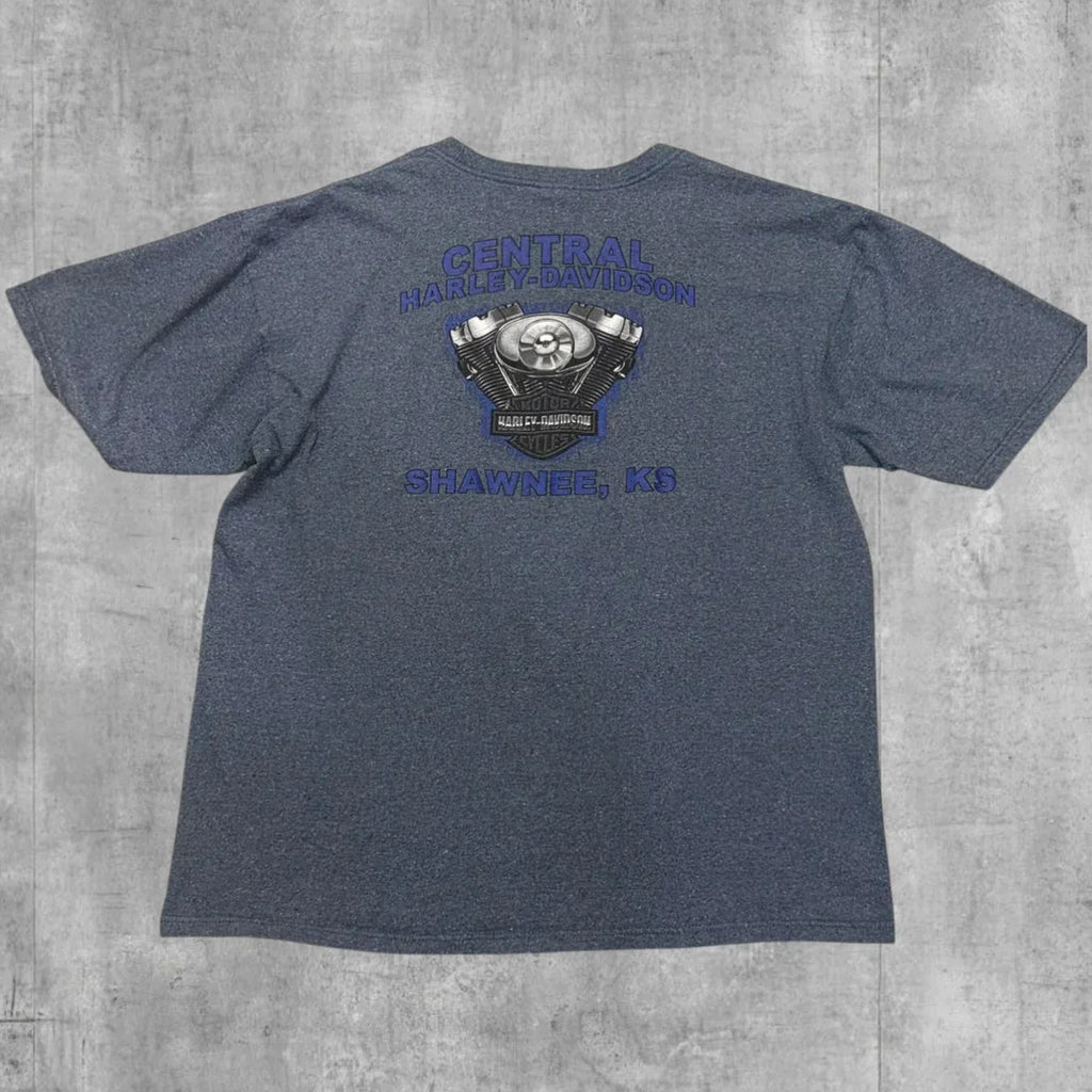VINTAGE HARLEY DAVIDSON SHAWNEE, KS TEE - Grandmaster Vintage
