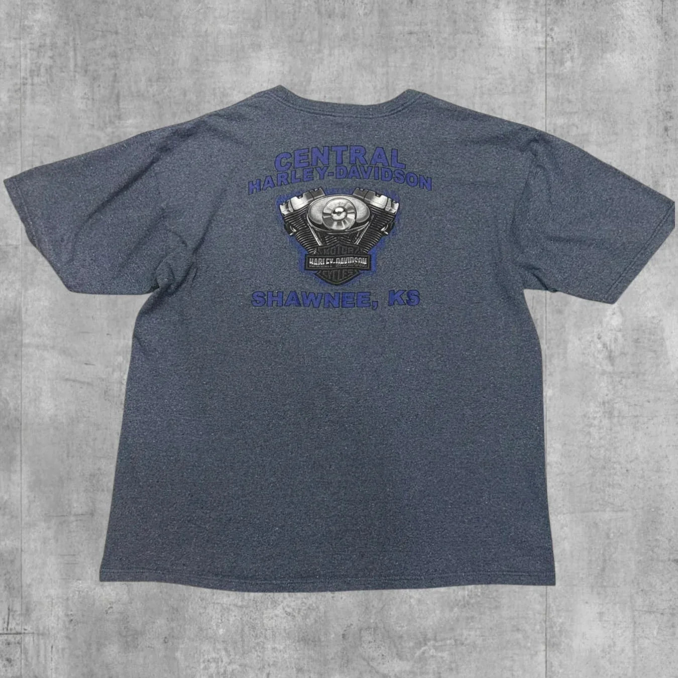 VINTAGE HARLEY DAVIDSON SHAWNEE, KS TEE - Grandmaster Vintage