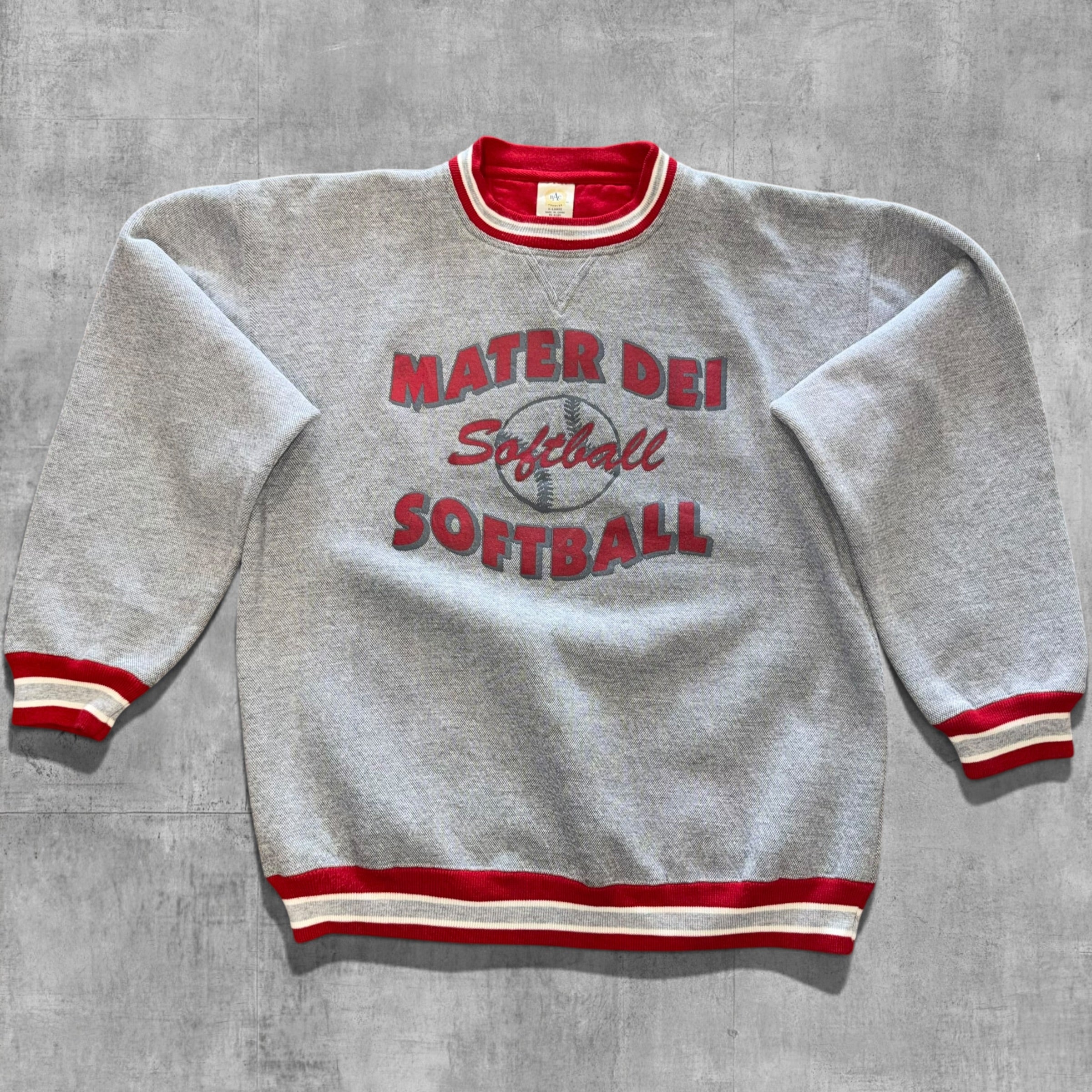 VINTAGE MATER DEI SOFTBALL SWEATSHIRT - XL