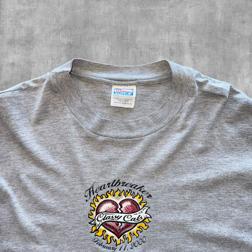 VINTAGE CLASSY CATS HEARTBREAKERS LONG SLEEVE TEE - 2000 - XL