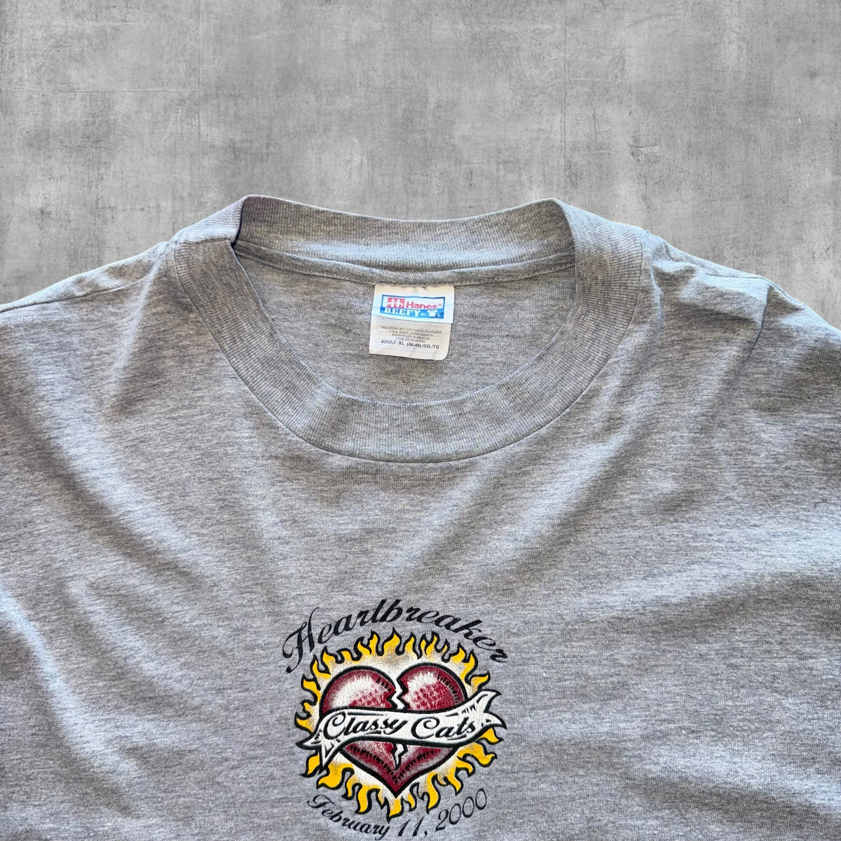 VINTAGE CLASSY CATS HEARTBREAKERS LONG SLEEVE TEE - 2000 - XL