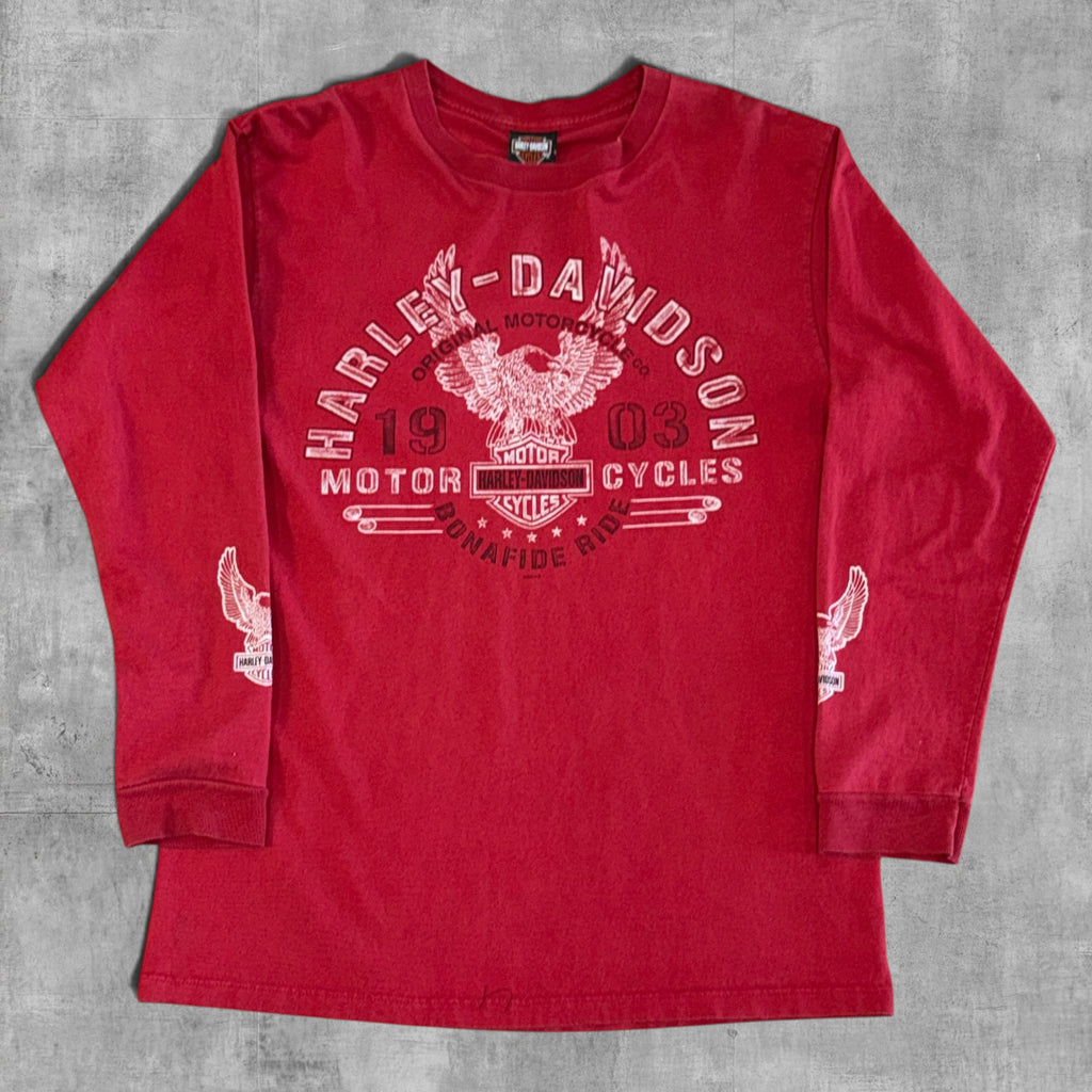 VINTAGE HARLEY DAVIDSON GOWANDA, NY LONGSLEEVE - XL - 2006