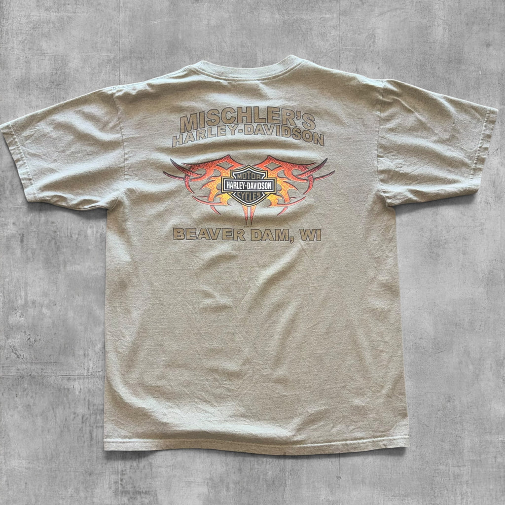 VINTAGE HARLEY DAVIDSON BEAVER DAM TEE - 2004 - L