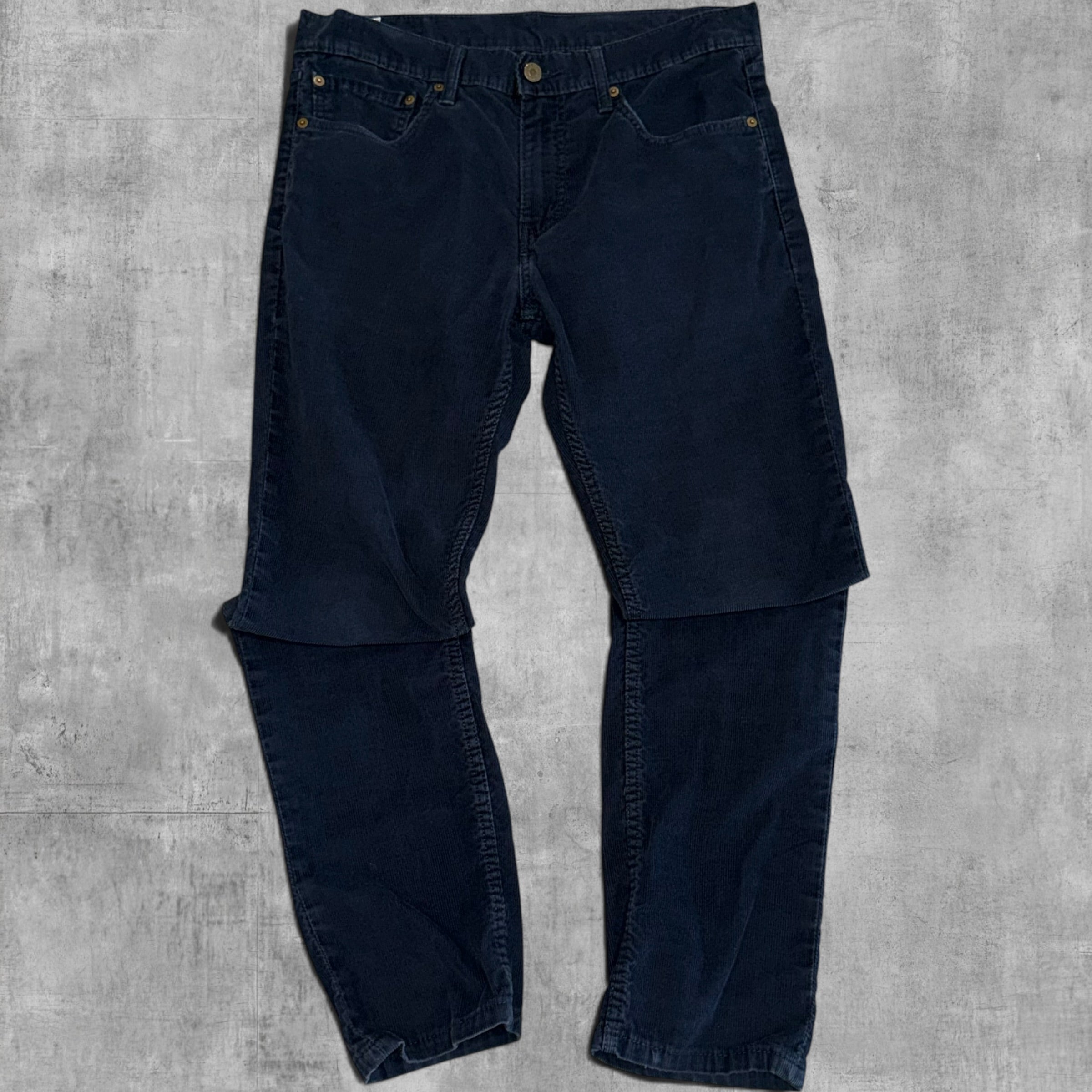 VINTAGE LEVI’S 511 BLACK CORDUROY PANTS 33X32