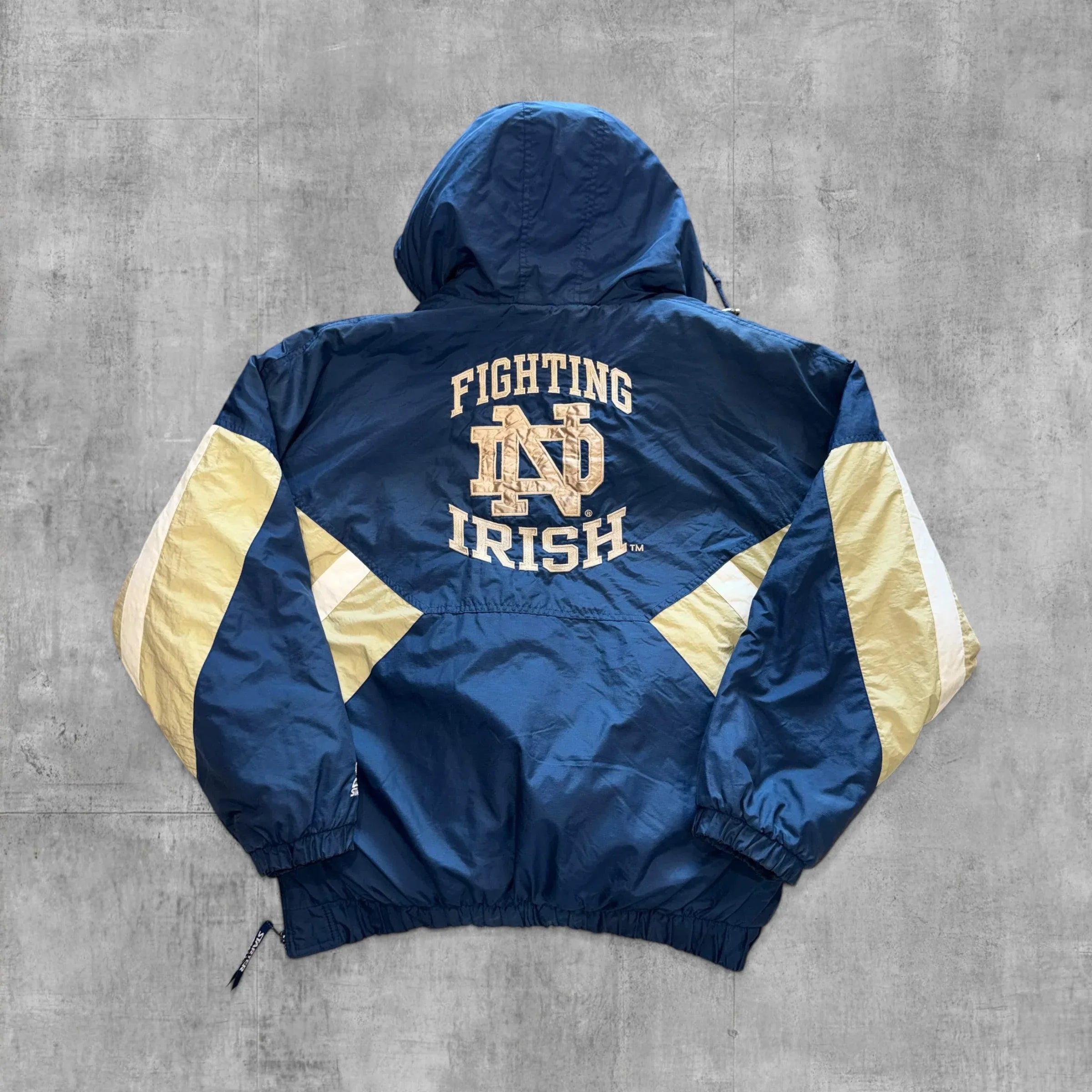 VINTAGE NOTRE DAME STARTER JACKET - XL