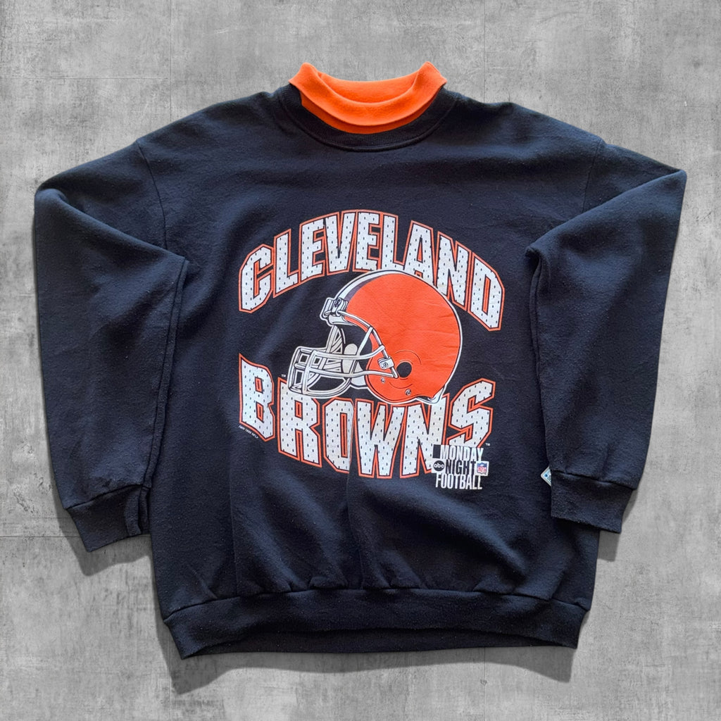 VINTAGE CLEVELAND BROWNS NFL CREWNECK - XL