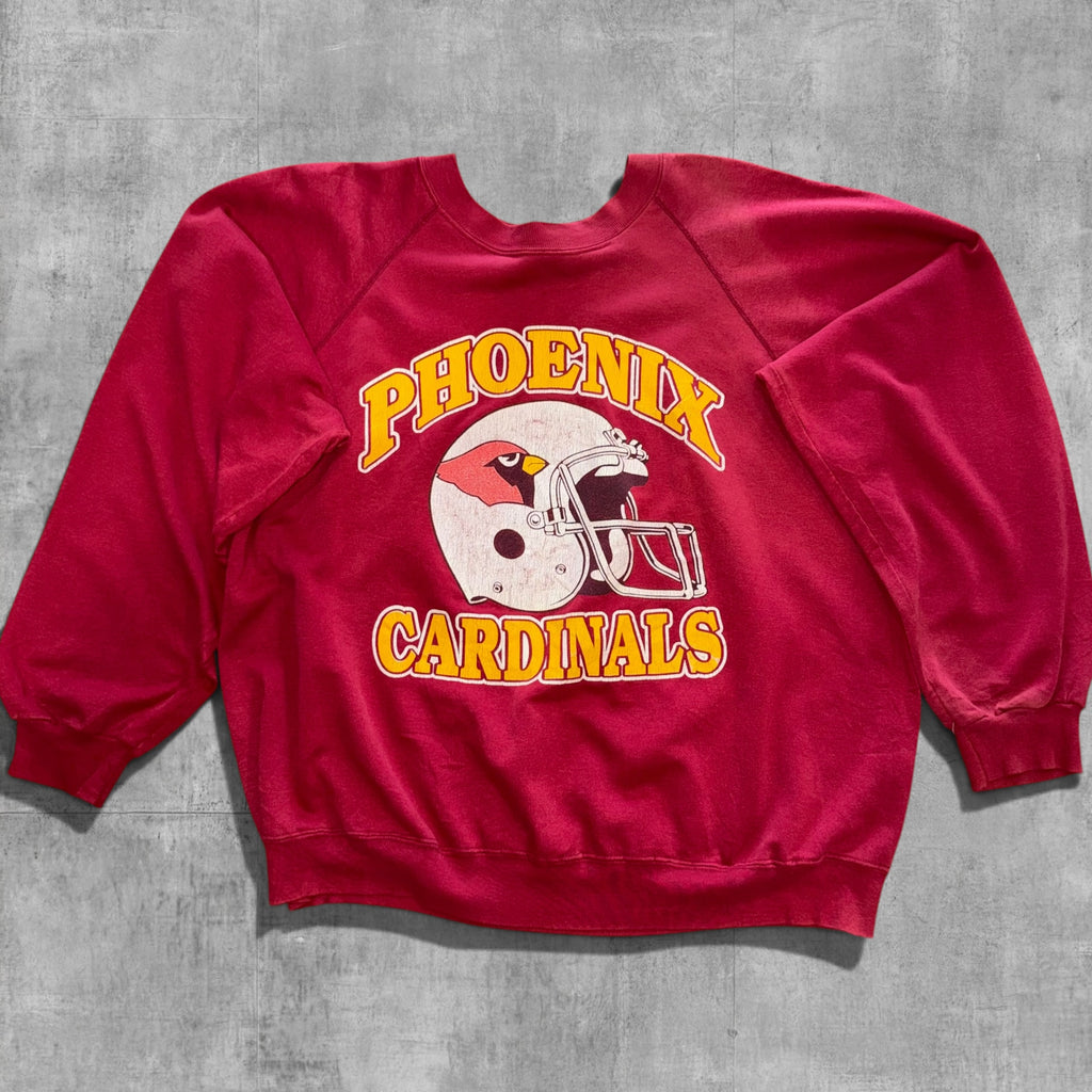 VINTAGE PHOENIX CARDINALS HELMET SWEATSHIRT - M
