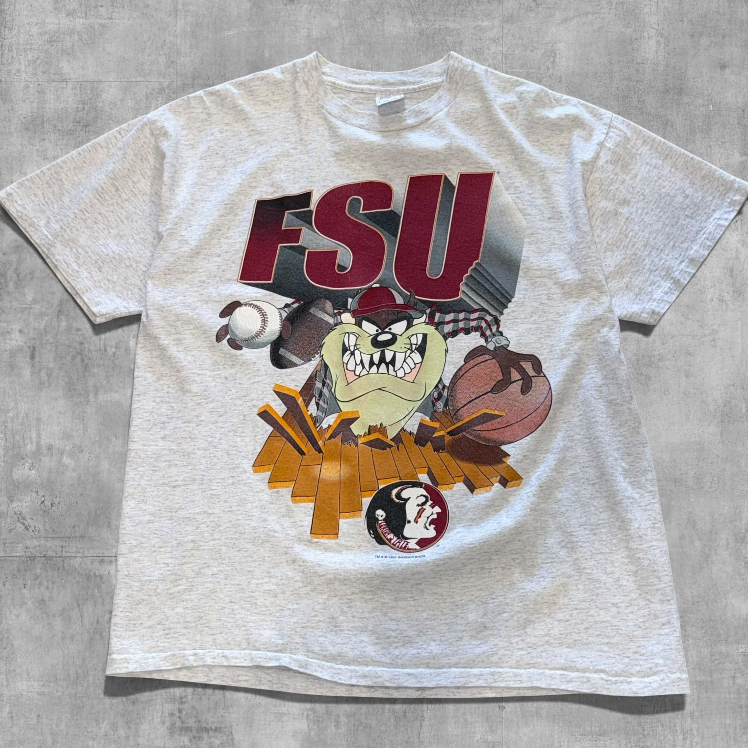 VINTAGE FLORIDA STATE UNIVERSITY TAZ TEE - 1995 - XL