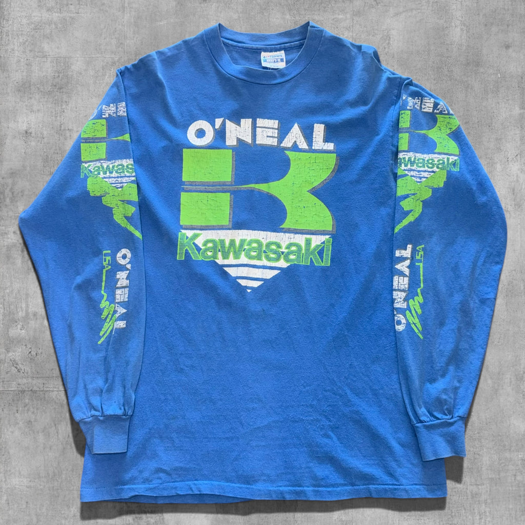 VINTAGE KAWASAKI O’NEAL LONG SLEEVE TEE - XL