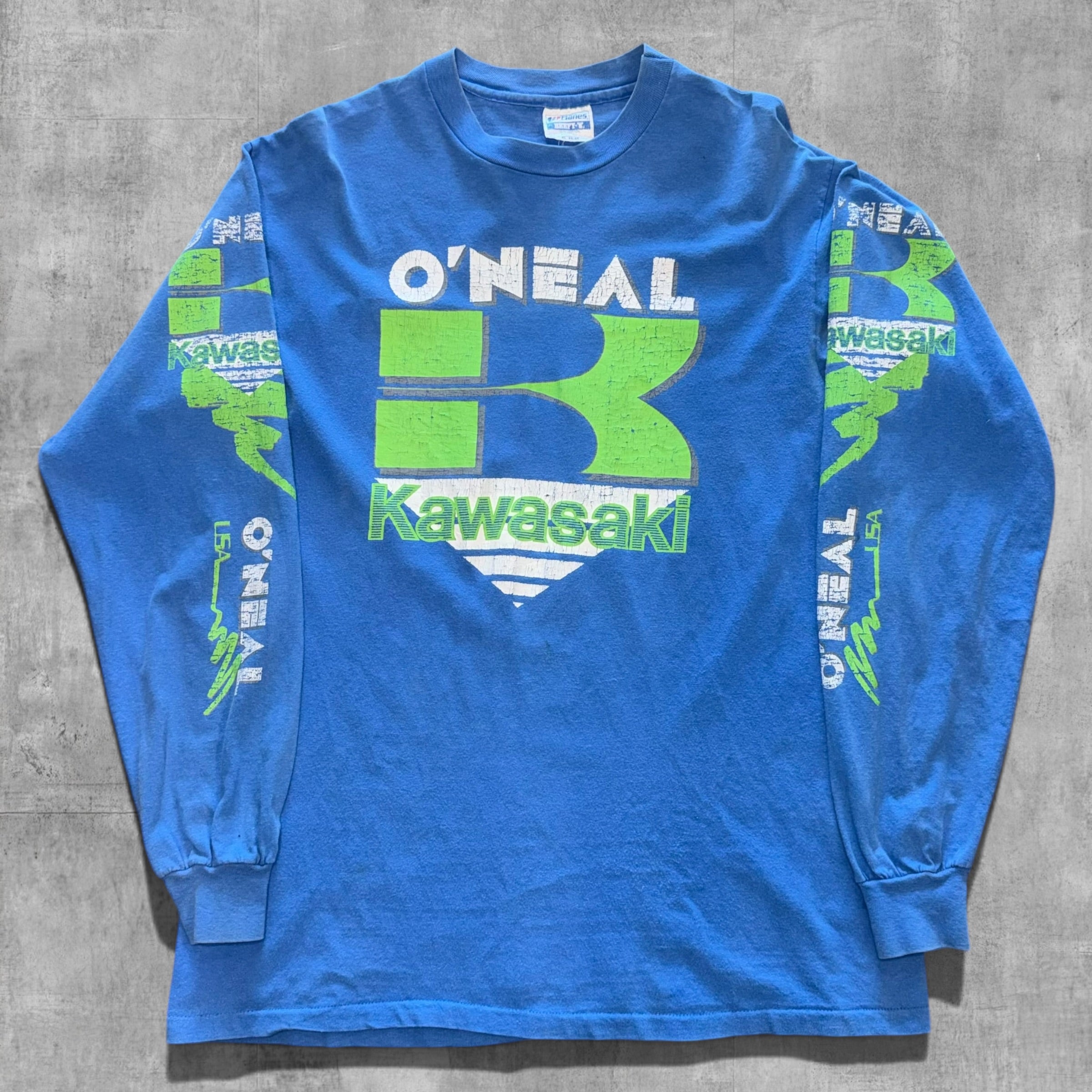 VINTAGE KAWASAKI O’NEAL LONG SLEEVE TEE - XL