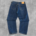 VINTAGE LEVIS 501 BUTTON FLY INDIGO DENIM - 38X32