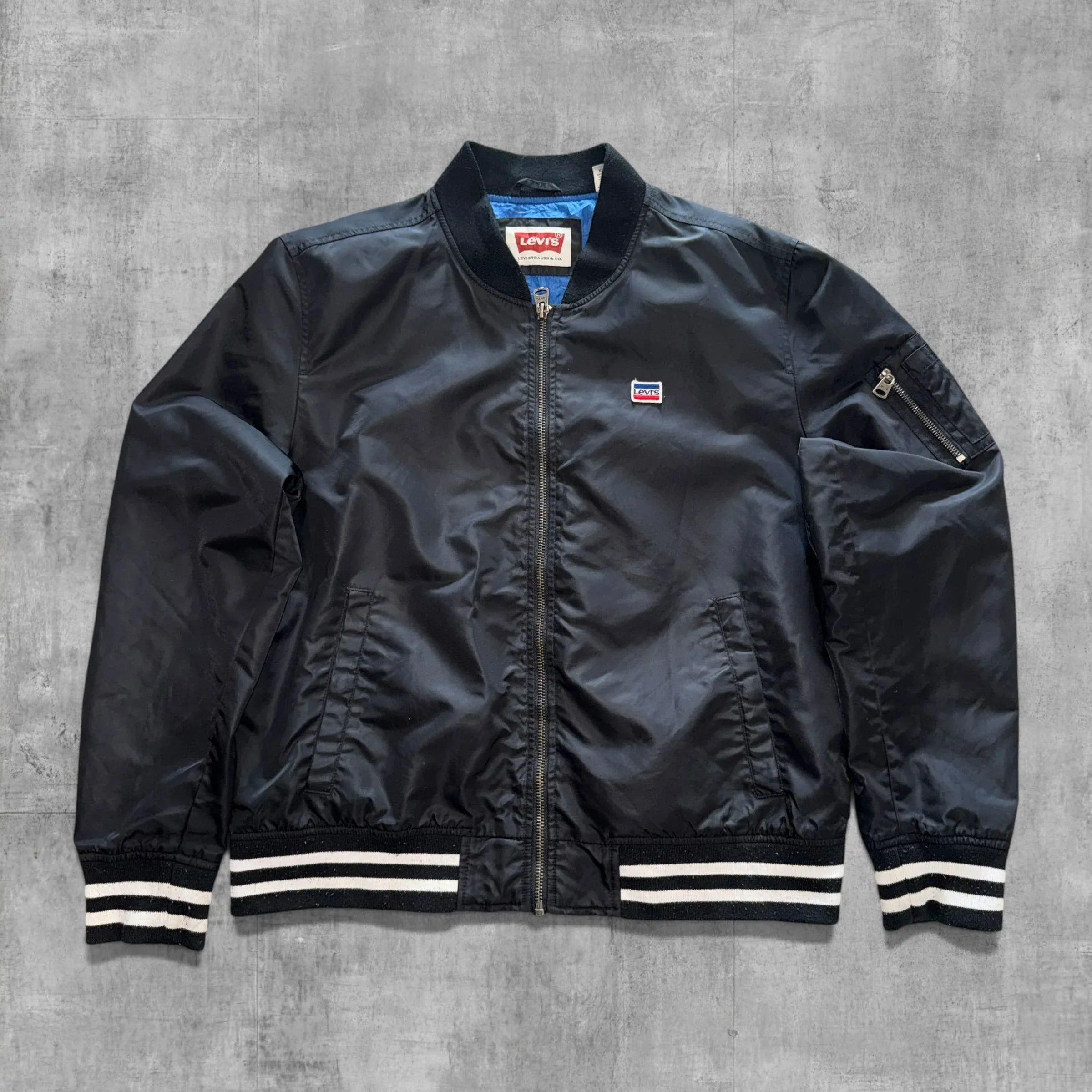 LEVIS MA-1 SATIN BOMBER JACKET - XL
