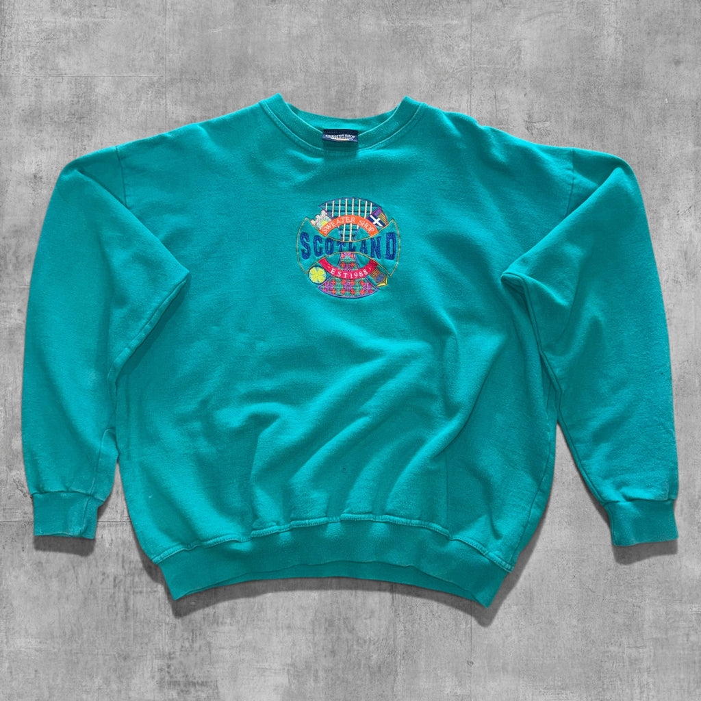 VINTAGE SCOTLAND SWEATER SHOP SWEATSHIRT - L