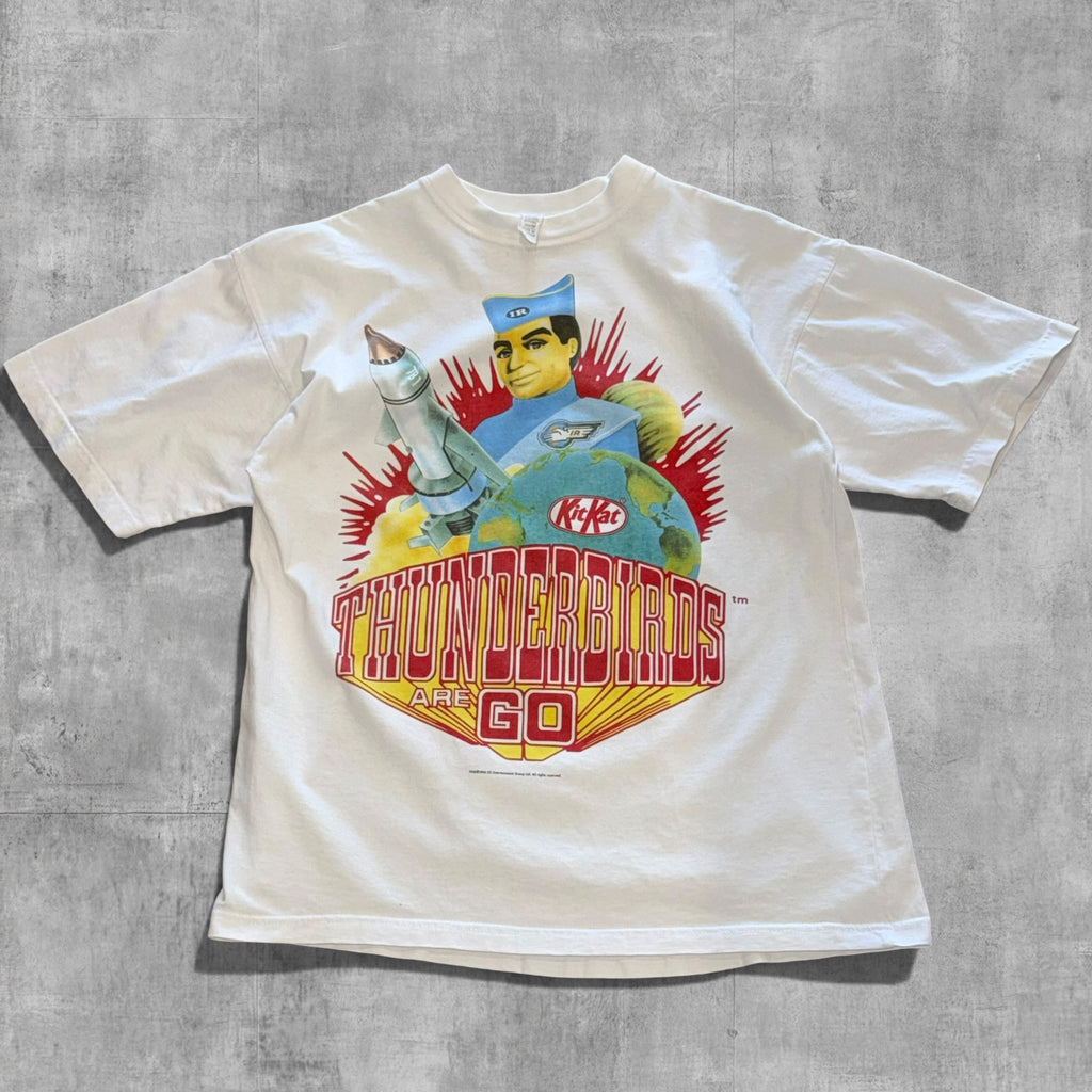 VINTAGE THUNDERBIRDS KIT KAT PROMOTIONAL TEE - 1994 - L