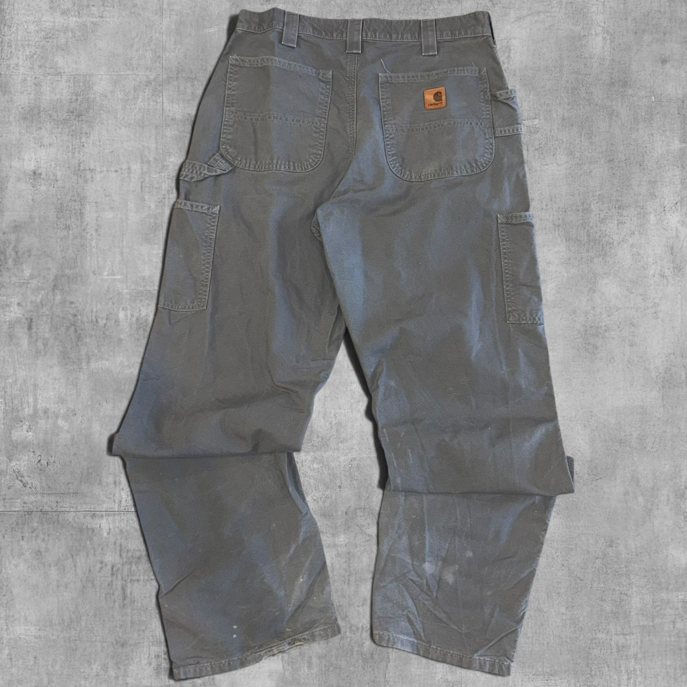 CARHARTT OLIVE DUNGAREE FIT CARPENTER PANT - 32X34