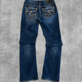 VINTAGE SILVER JEAN CO LOW RISE INDIGO DENIM - 6X30