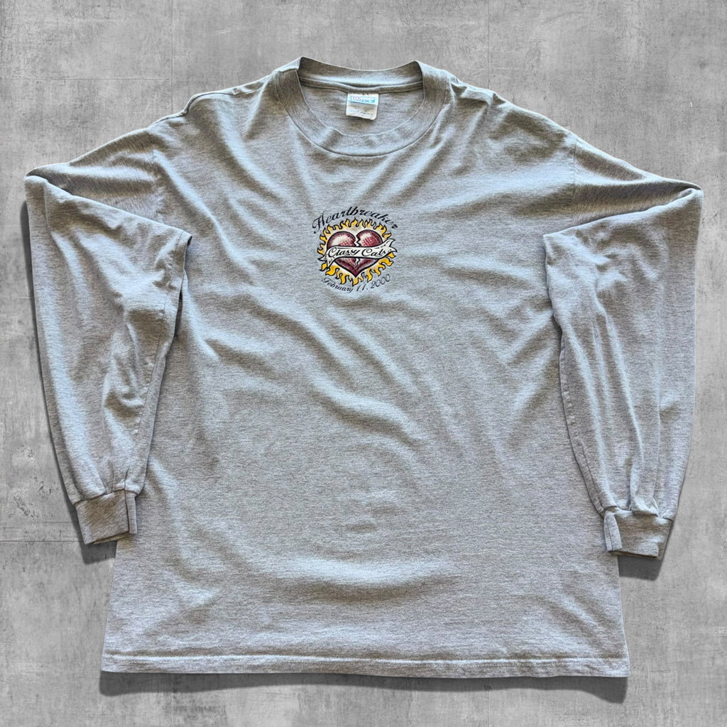 VINTAGE CLASSY CATS HEARTBREAKERS LONG SLEEVE TEE - 2000 - XL