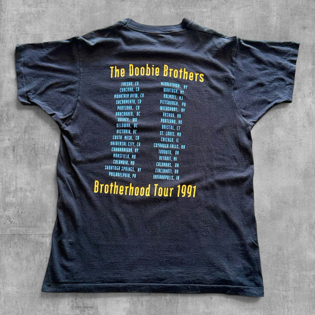 VINTAGE THE DOOBIE BROTHERS BROTHERHOOD TOUR TEE - 1991 - XL