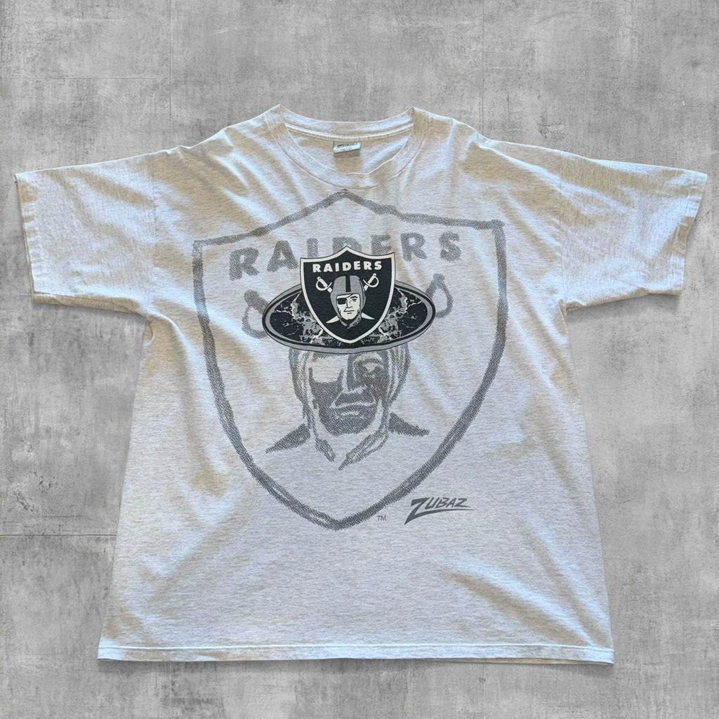 VINTAGE OAKLAND RAIDERS NFL SHIELD LOGO TEE - Grandmaster Vintage