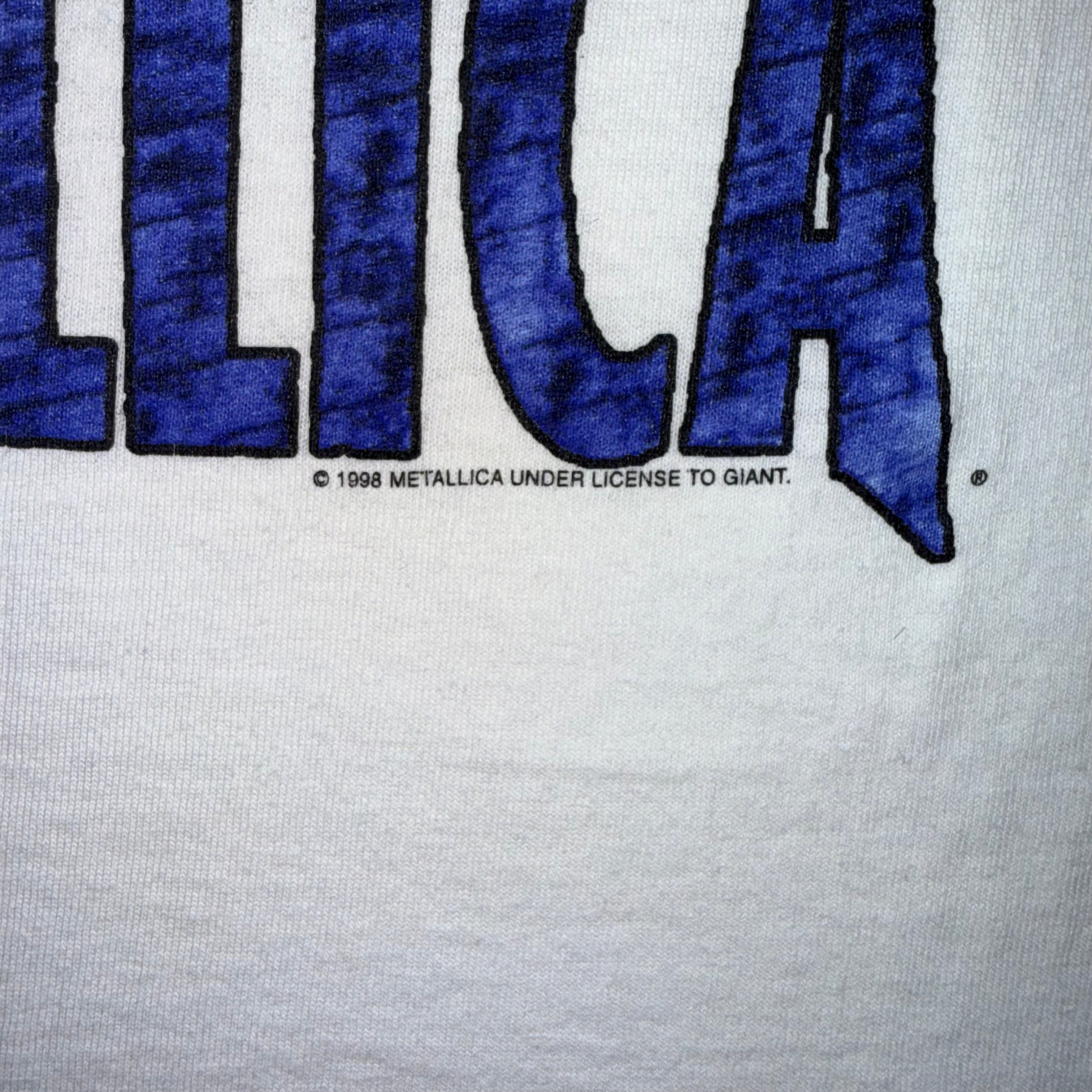 VINTAGE METALLICA, RELOAD ALBUM TEE - 1998 - XL