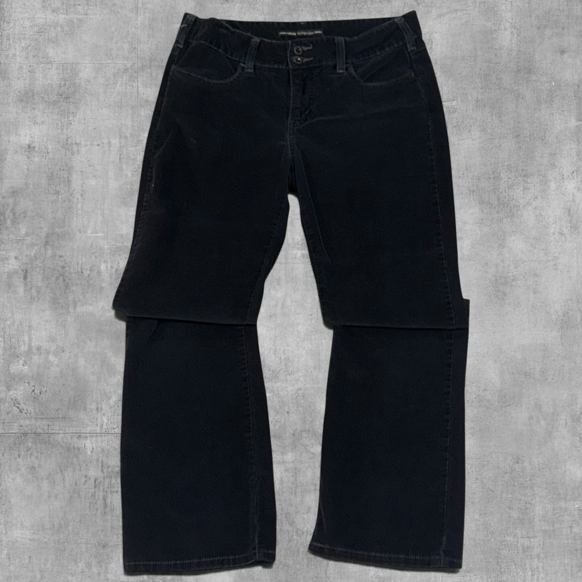 VINTAGE LEVI’S 526 STRAIGHT LEG BOOT CUT BLACK CORDUROY - 10X30