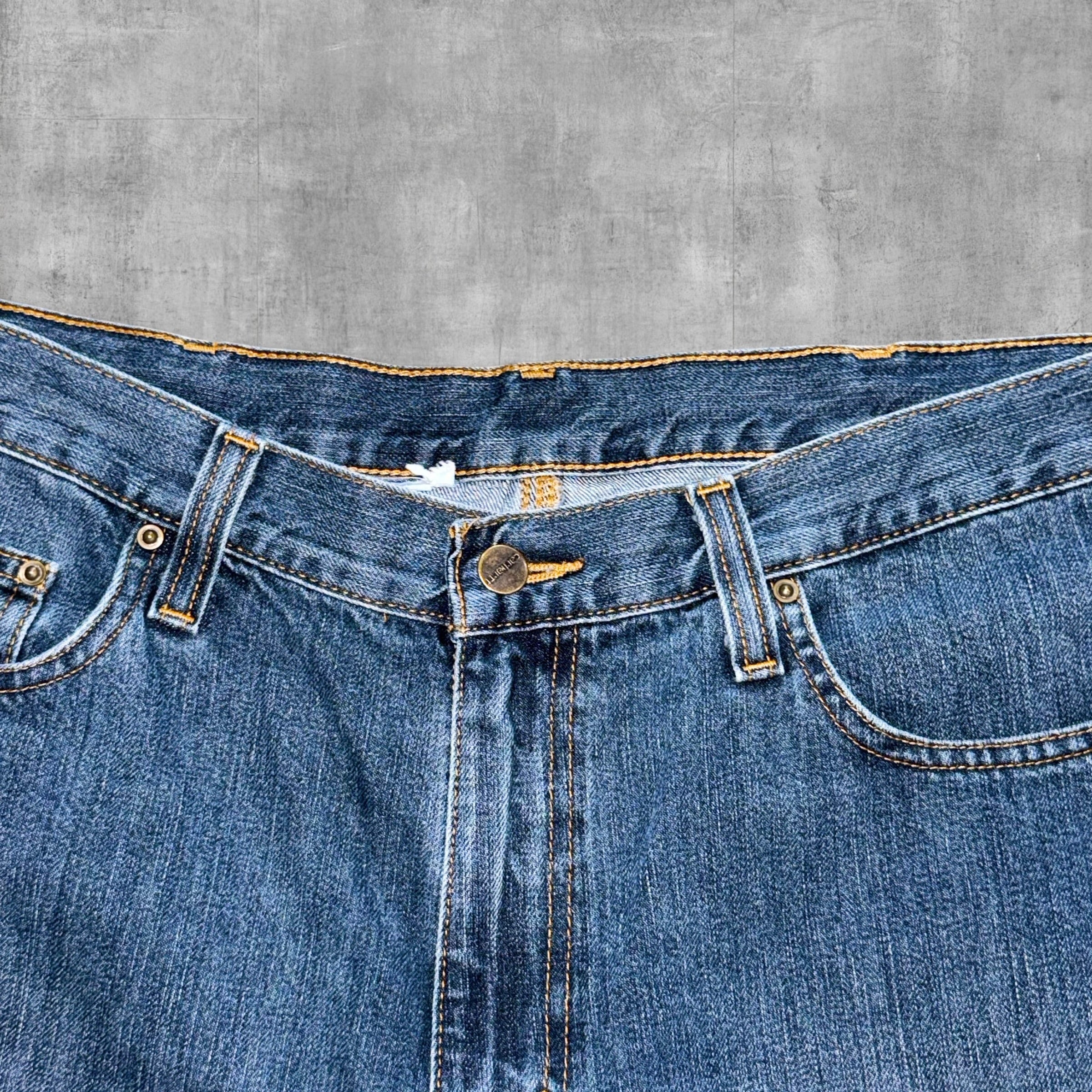 CARHARTT RELAXED FIT BLUE JEANS - 36X30
