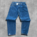 CARHARTT DISTRESSED BLUE JEANS - 34X32