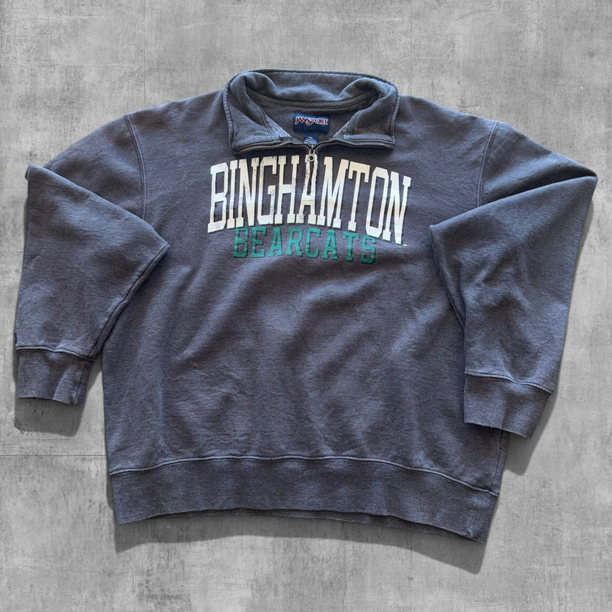 VINTAGE BINGHAMTON BEARCATS 1/4 ZIP - XL