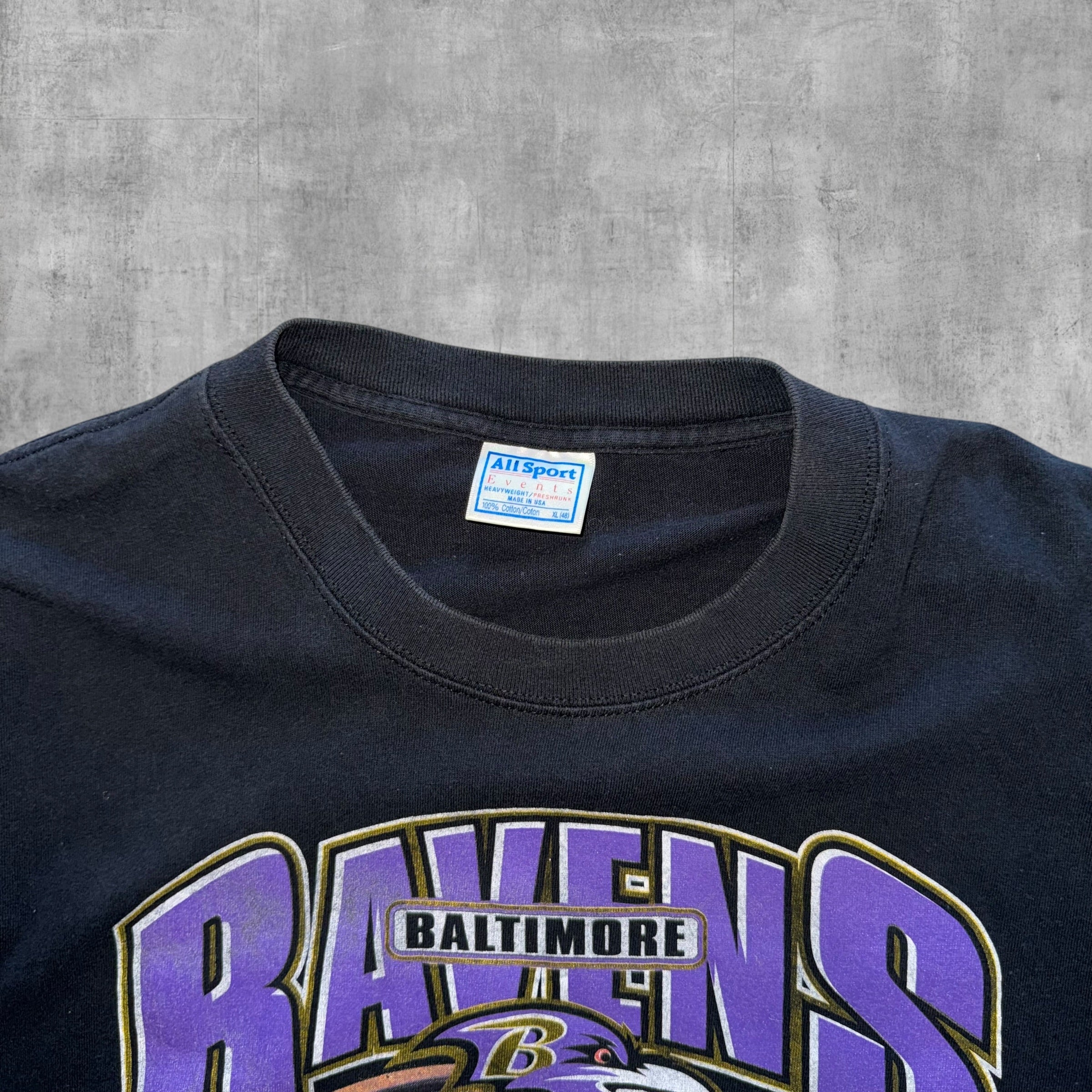 VINTAGE BALTIMORE RAVENS CHAMPIONS NFL TEE - XL