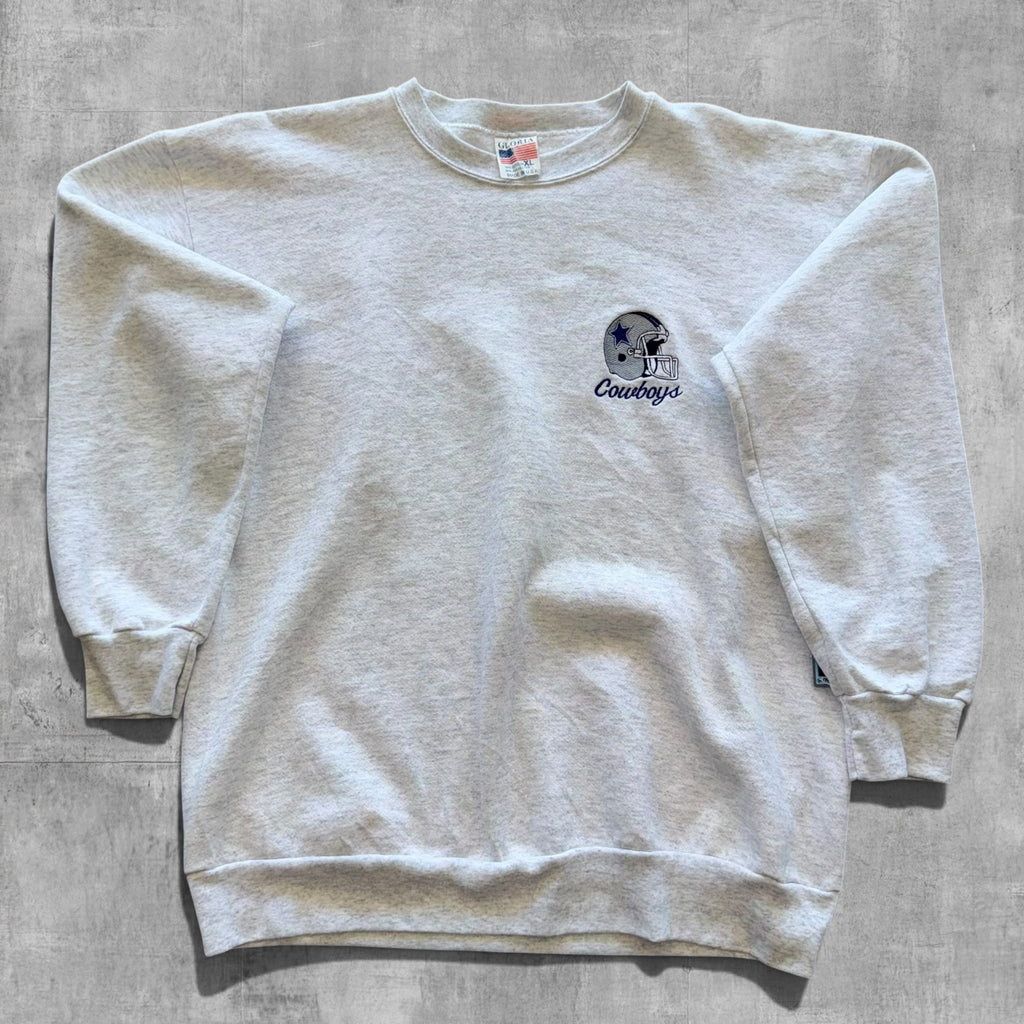 VINTAGE DALLAS COWBOYS MINI HELMET NFL CREWNECK - XL