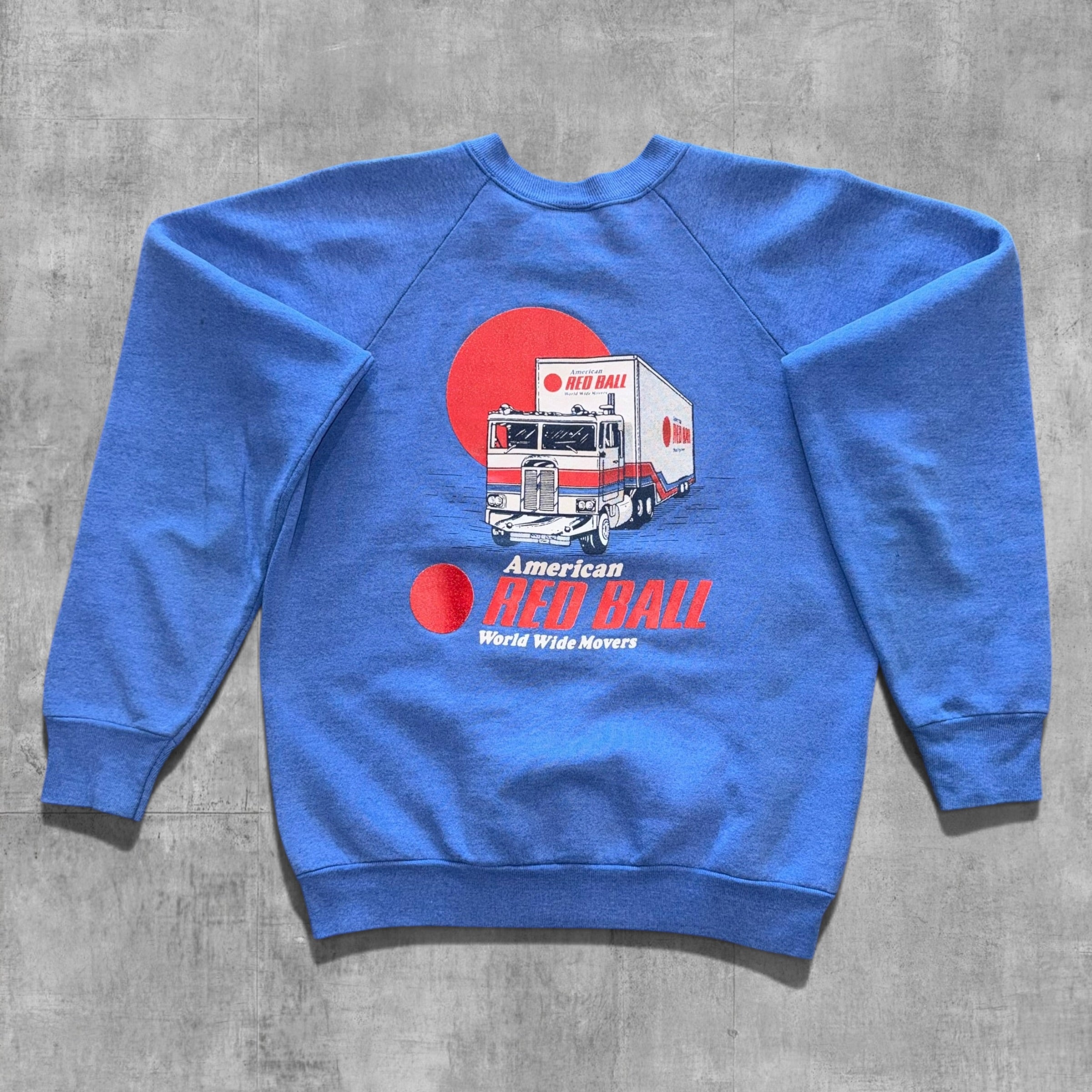 VINTAGE AMERICAN RED BALL MOVERS SWEATSHIRT - L